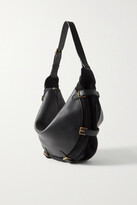 Thumbnail for your product : Altuzarra Play Large Buckled Leather And Suede Shoulder Bag - Black