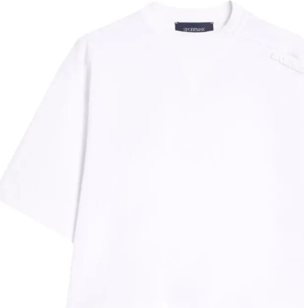 Sportmax neck-detail T-shirt