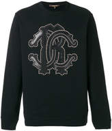 Thumbnail for your product : Roberto Cavalli studded logo sweatshirt