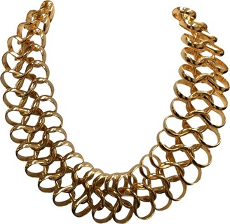 Kenneth Jay Lane Womens 5597NPG Necklace Polished Gold One Size