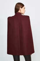Thumbnail for your product : Karen Millen Military Wool Melton Cape