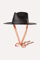 Thumbnail for your product : Nick Fouquet Brock Collection Nick 1 Embellished Straw Fedora - Black