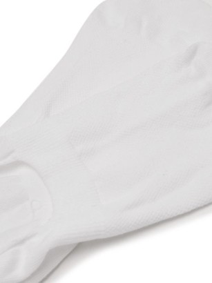 Pantherella Footlet Cotton-blend Shoe Liners - White