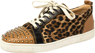 louboutin leopard sneakers