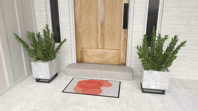 Rugs America Lianna Blueberry Jam LO15C 20"x31.5" Door and Kitchen Mat