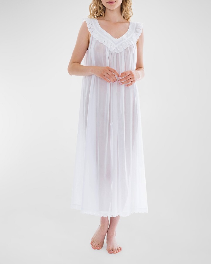 cotton eyelet nightgown