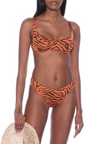 Thumbnail for your product : Reina Olga Selvaggia tiger-print bikini bottoms