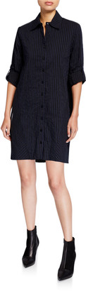 Finley Jody Textured Stripe Trapeze Dress