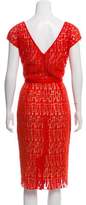 Thumbnail for your product : Lela Rose Lace Midi Dress