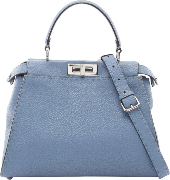 Fendi Pre-Owned 2010-2026 Medium Leather Selleria Peekaboo Iconic satchel