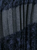 Thumbnail for your product : Kolor contrast panel pleated front knit top