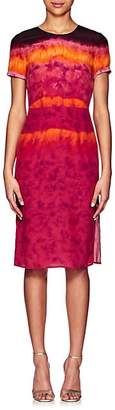 Altuzarra Women's Tie-Dyed Silk Midi-Dress - Ceramic Red