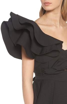 STYLEKEEPERS So Long Lover Ruffle One-Shoulder Blouse