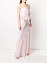 Thumbnail for your product : Redemption Sleeveless Ruffled Neck Silk Gown