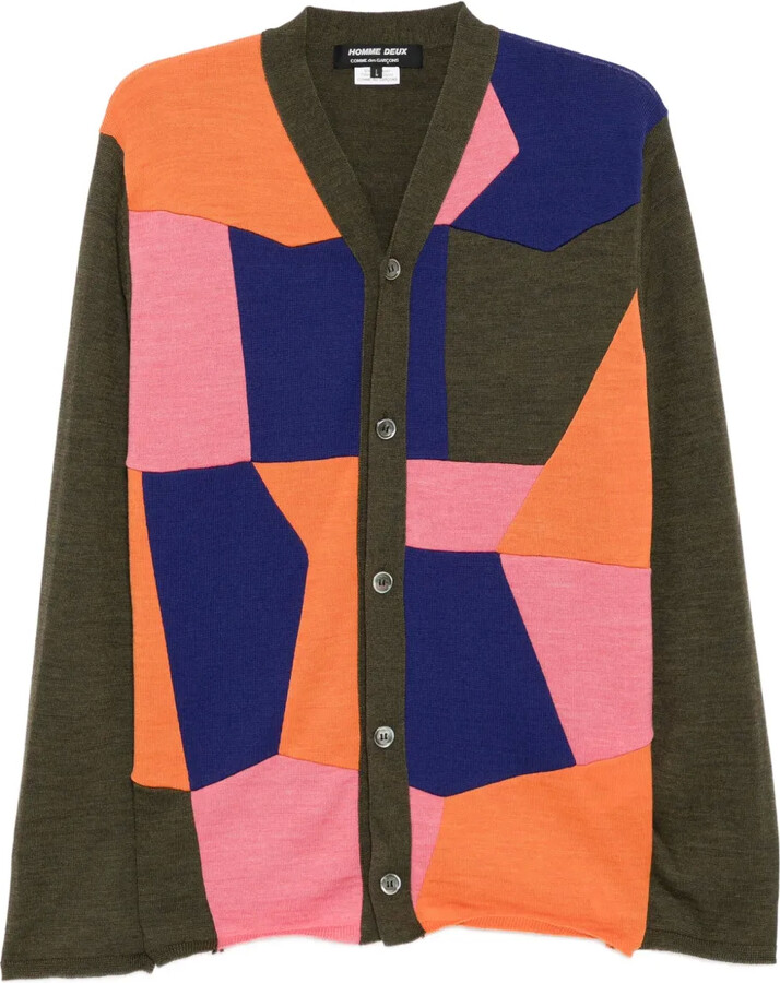 Comme des Garçons Homme Deux Geometric-Print Cardigan