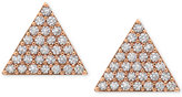Thumbnail for your product : Crislu Crystal Pavé Triangle Stud Earrings