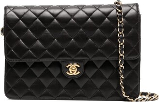 Chanel Pre Owned 2010 medium Classic Flap shoulder bag - ShopStyle