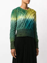 Thumbnail for your product : Kenzo ombré chunky knit jumper
