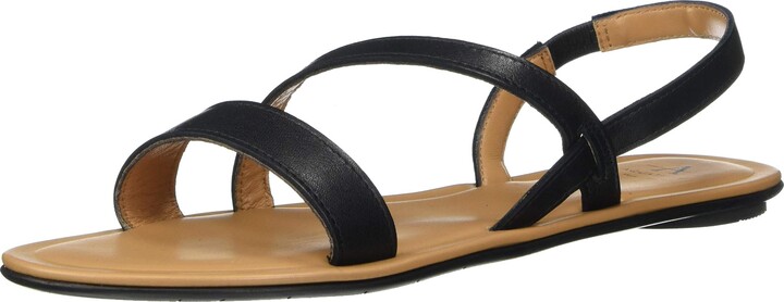 aquatalia leather flat sandals