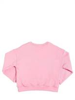 Thumbnail for your product : MSGM Embellished Logo Patch Cotton Sweatshirt
