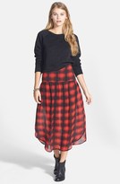 Thumbnail for your product : Volcom 'Bella Vida' Plaid Print Skirt
