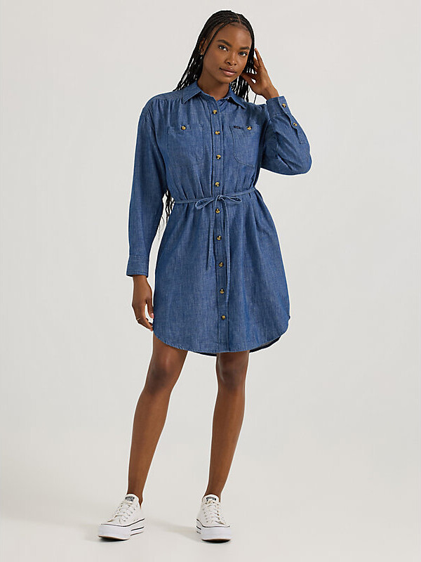 Lee Womens Legendary Shirred Frontier Dress