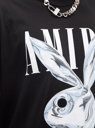 Amiri X Playboy Bunny-print Jersey T-shirt - Black