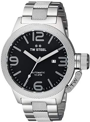 TW Steel Men's CB6 Analog Display Quartz Silver Watch