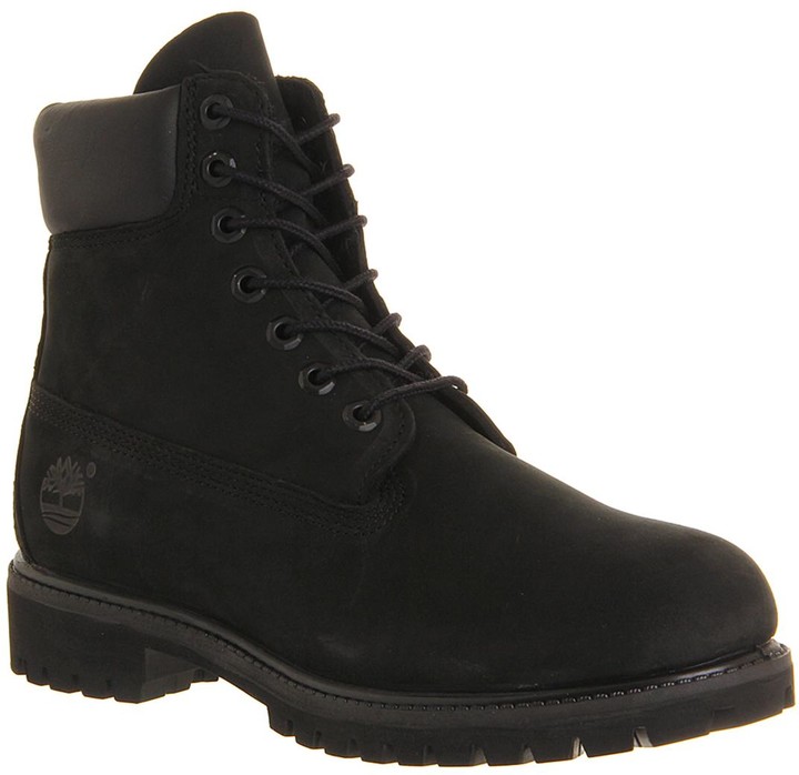black timberland 6 inch boots mens
