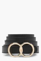 Thumbnail for your product : boohoo Double Ring Boyfriend Belt