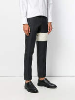 Thumbnail for your product : Thom Browne stripe detail tailored trousers