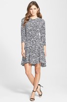Thumbnail for your product : Vince Camuto 'Animal Flurry' Asymmetrical Flounce Dress
