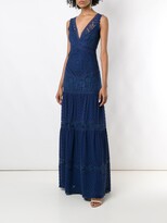 Thumbnail for your product : Martha Medeiros Yana lace tiered dress