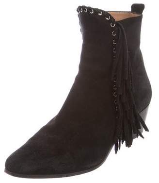 IRO Suede Fringe Ankle Boots