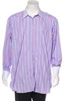 Thumbnail for your product : Turnbull & Asser Striped Contrast Dress Shirt w/ Tags