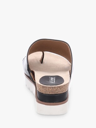 Josef Seibel Clea 06 Leather Platform Wedge Sandals