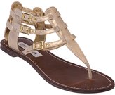 Thumbnail for your product : Stuart Weitzman Saahara Dusty Gold Leather Steve Madden 07-8566