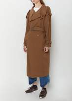 Thumbnail for your product : Y's Soft Cotton Trench Coat Brown Size: JP 1