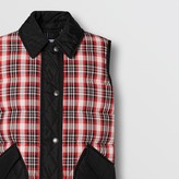 Thumbnail for your product : Burberry Diamond Quilted Panel Tartan Puffer Gilet