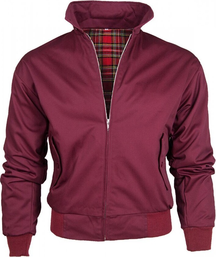 Giacca Harrington Classica Retro - Fodera Tartan, Chiusura A Bottoni, Stile Britannico - Foto 14