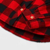 Thumbnail for your product : Cat & Jack Girls' Long Sleeve Flannel Button-Down Shirt Red/Black XXL