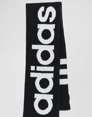 adidas Logo Scarf In Black D98954