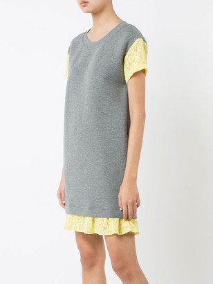 Boutique Moschino lace detailing T-shirt dress