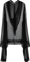 See-through Tunic Dress With Hood 