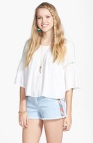 Thumbnail for your product : Jolt Embroidered Denim Cutoffs (Juniors)