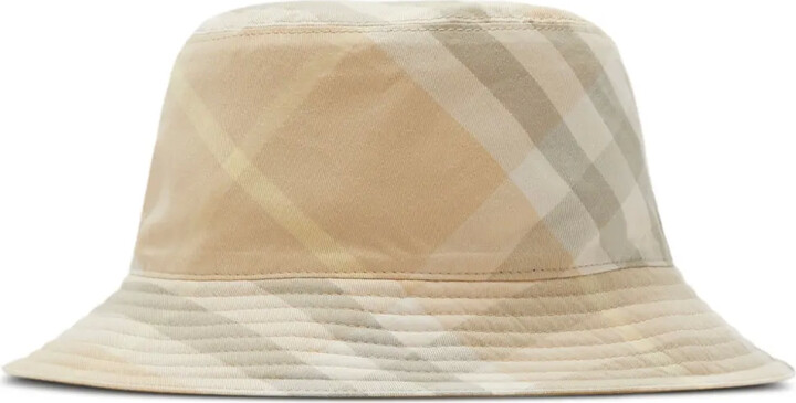 Burberry Check-Pattern Reversible Bucket Hat