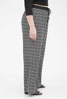 Thumbnail for your product : Forever 21 FOREVER 21+ Plus Size Abstract Print Palazzo Pants