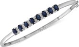 Thumbnail for your product : Macy's Tanzanite (3-1/8 ct. t.w.) & Diamond (1/8 ct. t.w.) Bangle Bracelet in 14K Gold over Sterling Silver (Also Available in Ruby, Emerald, and Sapphire) -