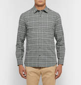 Thumbnail for your product : Burberry Checked Cotton-poplin Shirt - Gray