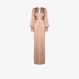 Thumbnail for your product : Maria Lucia Hohan Olivya Metallic Silk Gown - Women's - Spandex/Elastane/Nylon/Silk